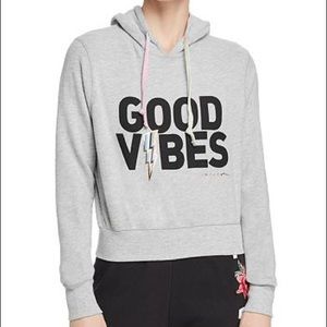 Spiritual Gangster Good vibes cropped hoodie